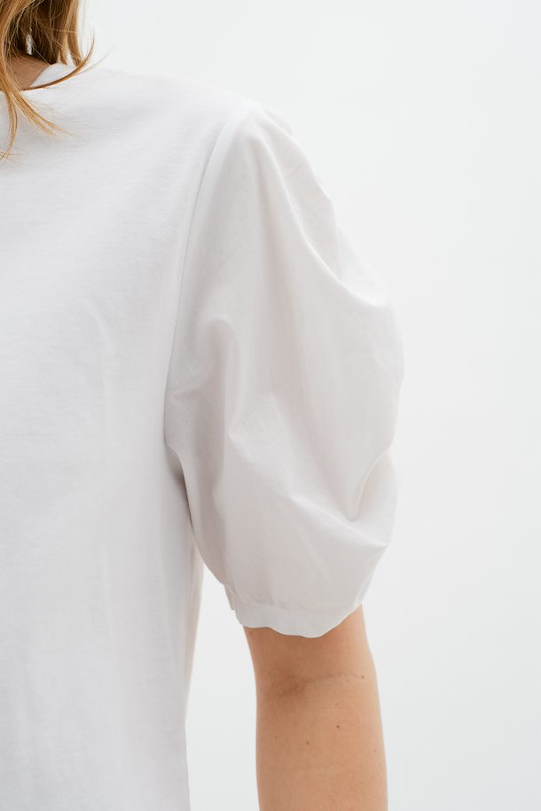 White Puff Sleeve T-Shirt
