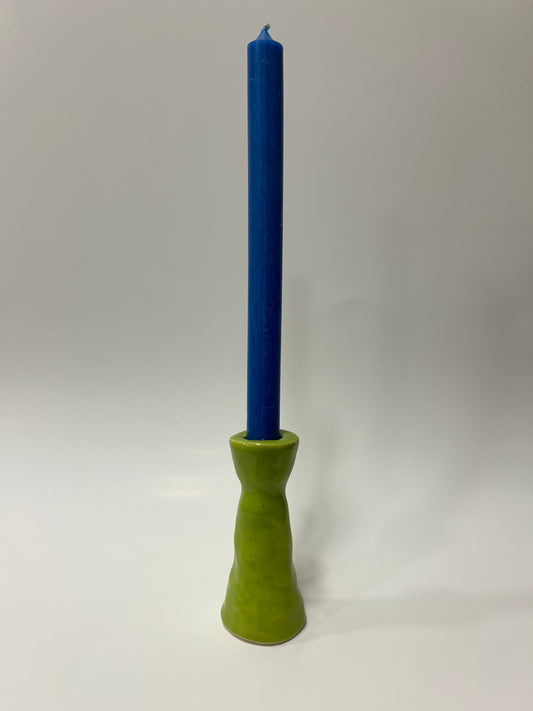 Blue Taper Candle