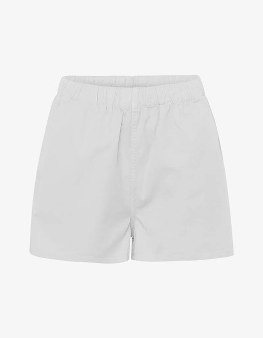 White Organic Twill Shorts