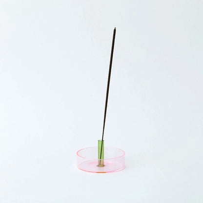 Pink & Green Incense Holder