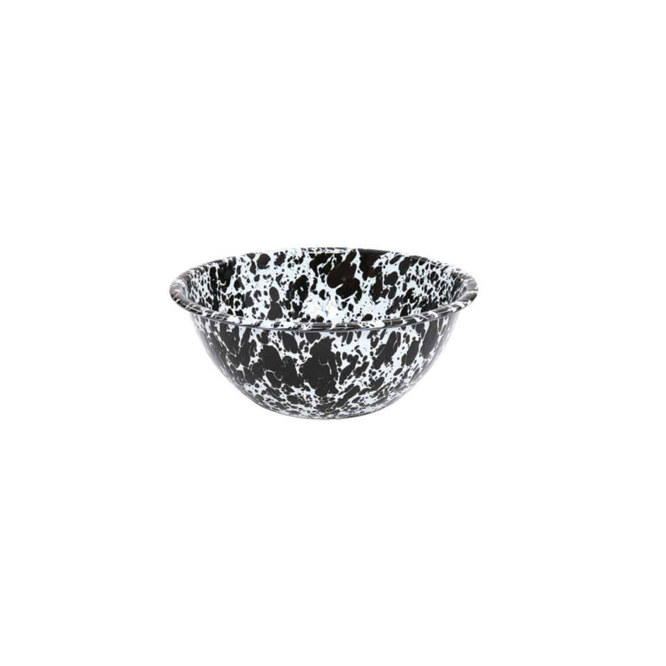 Black Splatter Small Serving Bowl