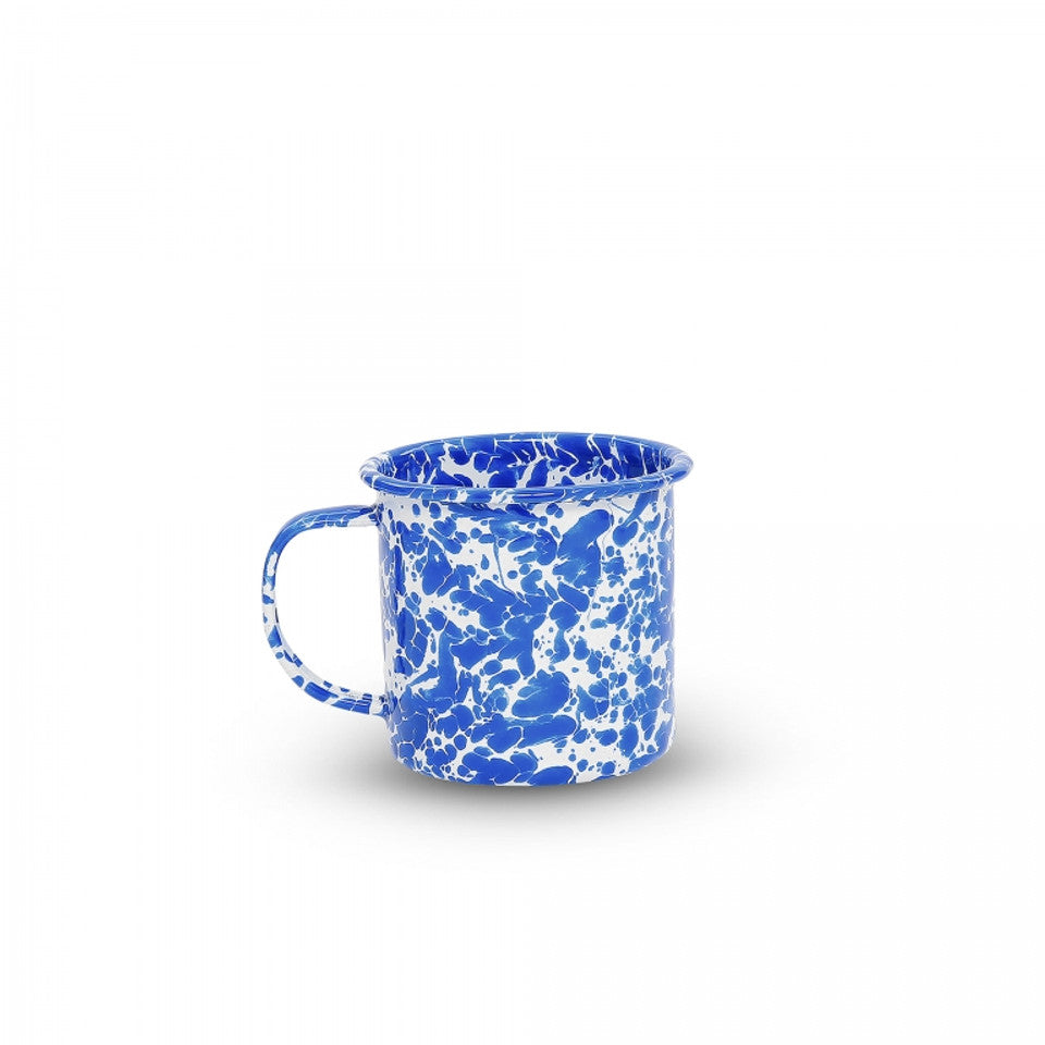 16 oz Blue Splatter Mug